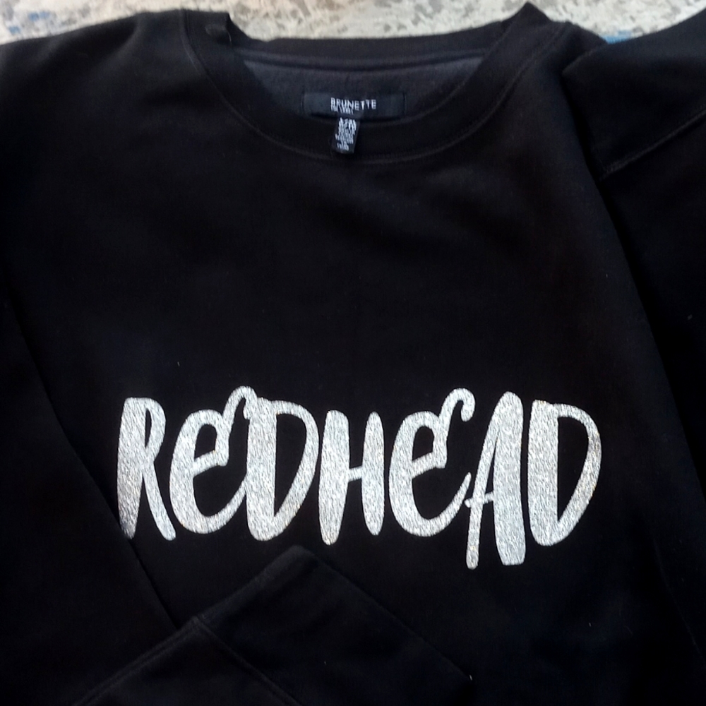 BNWT Brunette the Label x Chatters 'Redhead' Sweatshirt size L/XL